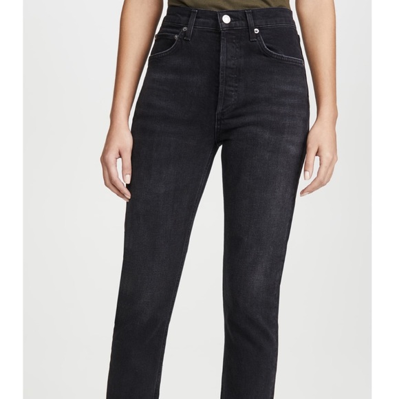 Agolde Denim - AGOLDE Riley High Rise Straight Crop Jeans